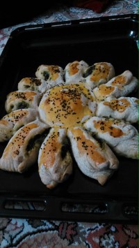 دلمه مرغ با اسفناج