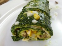 رولت سبزی و ماهی