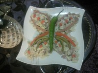 سالاد ماکارونی پروانه ای