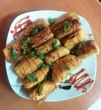 رول نان تست باژامبون و پنیر