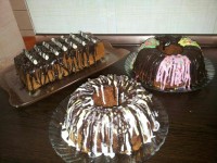 کیک های شکلاتی و پاند کیک