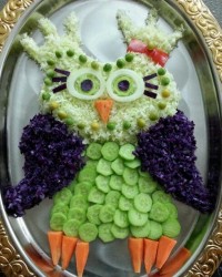 سالاد کلم و نخود فرنگی