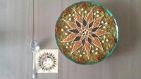 آش رشته با دیزاین گل ختایی