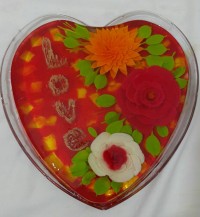 دسر هلو با ژله