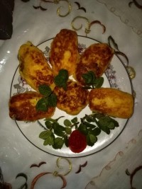 پنکیک سیب زمینی و عدس