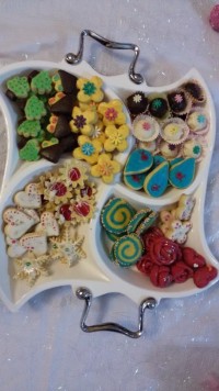 شیرینی شکری فرفره ای صورتی