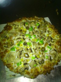 پیتزا بادمجان و اسفناج