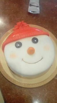 کیک باروکش فوندانت