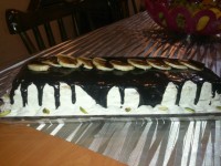 کیک با روکش شکلاتی