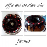 کیک قهوه وشکلات