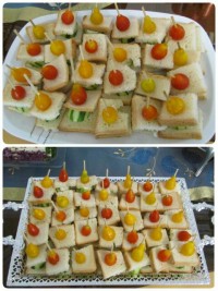 کاناپه گوجه فرنگی و پنیر