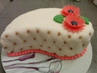 کیک با روکش فوندانت