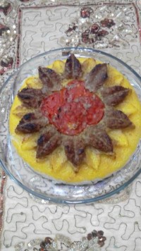 ته چین کباب کوبیده