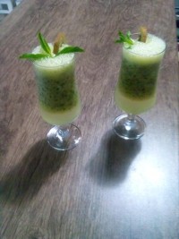 اسموتی کیوی با نعناع