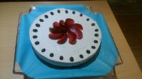 چیز کیک شکلات و زردآلو بدون آرد