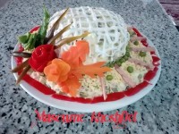 سالاد الویه شکل کلاه