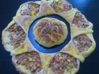 پیتزای سوسیس ایتالیایی و بروکلی