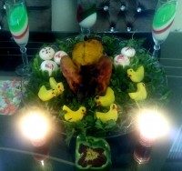 مرغ شکم پر در فر