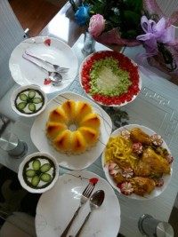 اینم ناهار من و شوهری و نی نی کوچولومون