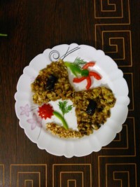 املت خرما با گردو