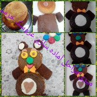 کیک موز با روکش شکلات