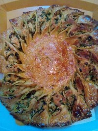 دلمه مرغ و اسفناج خورشیدی