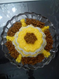 عدس پلو قالبی