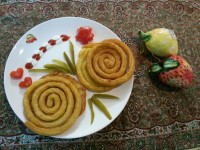 سیب زمینی بامیه ای