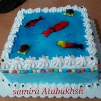 کیک حوض ماهی