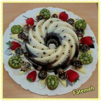 دسر سه رنگ نسکافه شکلات