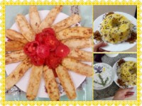 عدس پلو.قالبی و جوجه