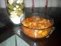 خورش قارچ و گوشت چرخ کرده