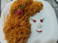 اسپاگتی با سیر، فلفل و لیمو