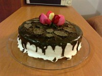 کیک با خمیر فوندانت