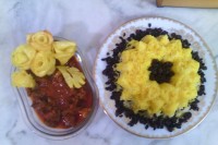 کشمش پلو با گوشت