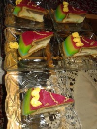 برشهای کیک ژله ای