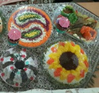 تزئین غذای عروس