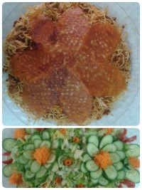 ماکارونی باسالاد کاهو