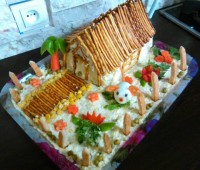 تزیین سالاد الویه