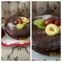 کیک شکلاتی با مغز بادام زمینی