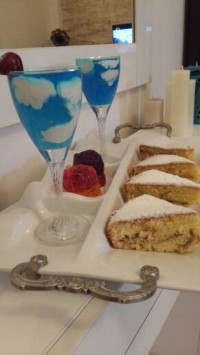 پای سیب .ژله آسمان ابری.ژله رز