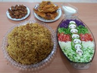 ماکارونی..سالاد..قارچ سوخاری