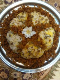 عدس پلو قالبی