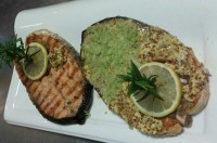 گریل سامون باسس خردل و سس فاجیتا