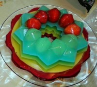 ژله ویترینی+رنگین کمانی