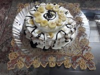 کیک بستنی موزی