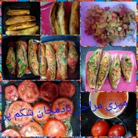 بادمجان شکم پر مازندرانی