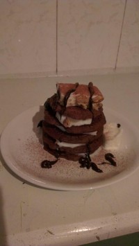 اینم یه نمونه ی دیگه کرپ که به عنوان دسر سرو میشه