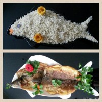 سبزی پلو باماهی قزل آلا