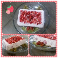 بیسکویت بستنی طعم توت فرنگی